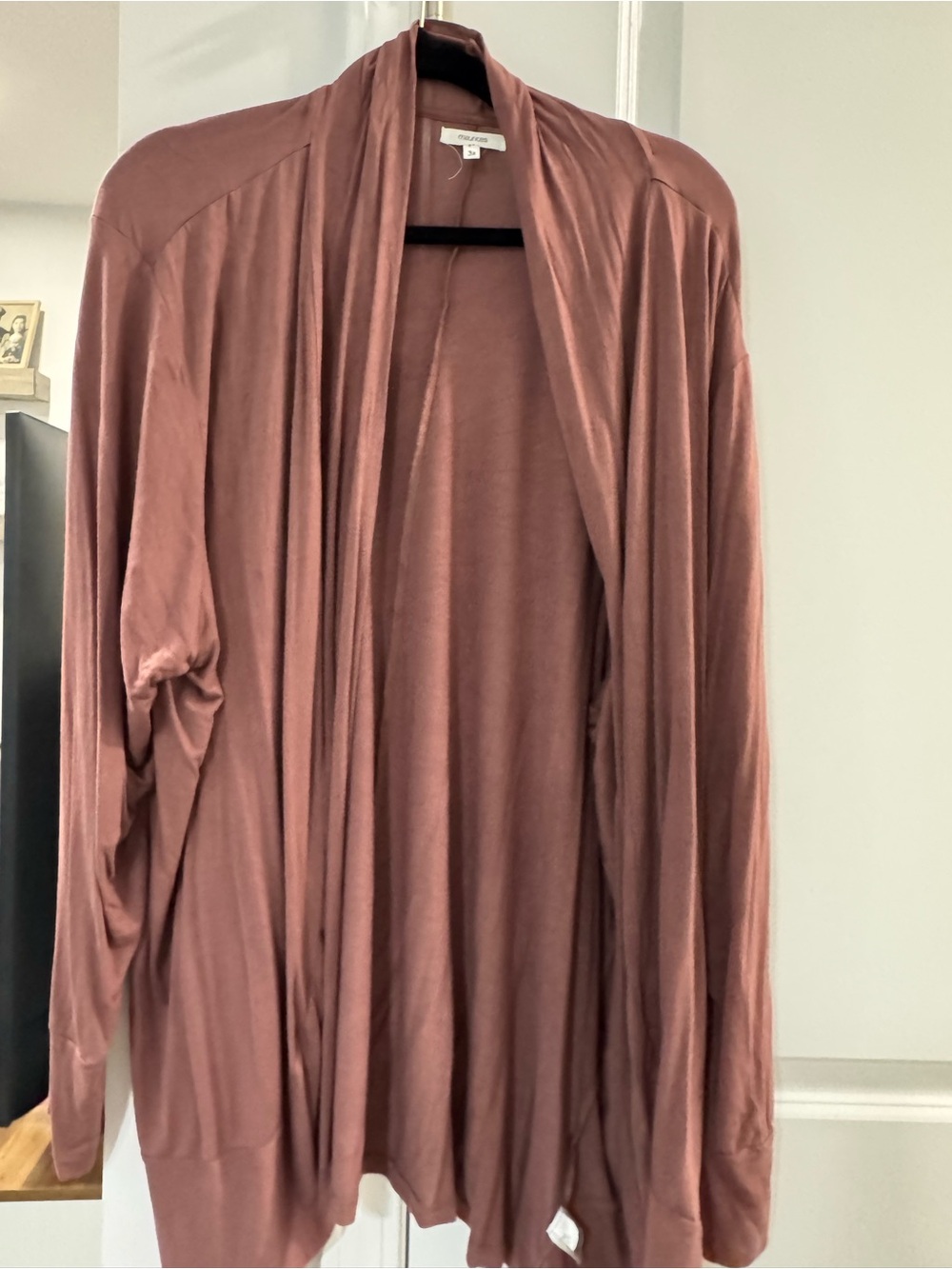 Maurices Rose Mauve Open-Front Cardigan